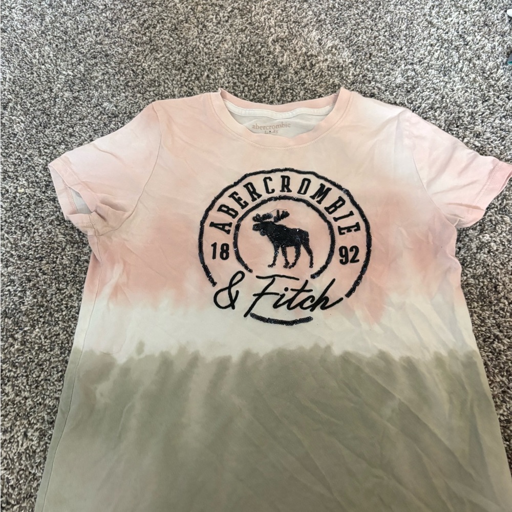 Abercrombie Kids Tie-Dye Tee - Pink and Green